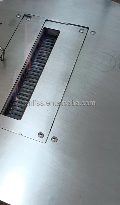 شومینه گاز سه طرفه از فولاد کربنی سیاه اروپایی گاز پروپان شومینه گاز طبیعی 9