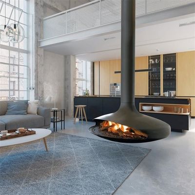 fireplace design villaspecific hanging stove hanging round stove fireplace