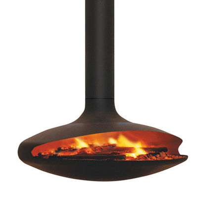 indoor hanging fireplace carbon steel suspended stove wood burning stove for hotels hanging fireplace